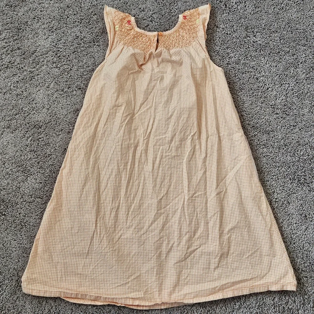 Gymboree Gingham Smocked Social Butterfly Dress Girls Size‎ 12 Vintage Y2K Retro